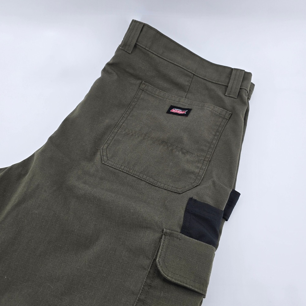 Genuine‎ Dickies Cargo Shorts Mens Ripstop Utility Workwear Olive Green 40